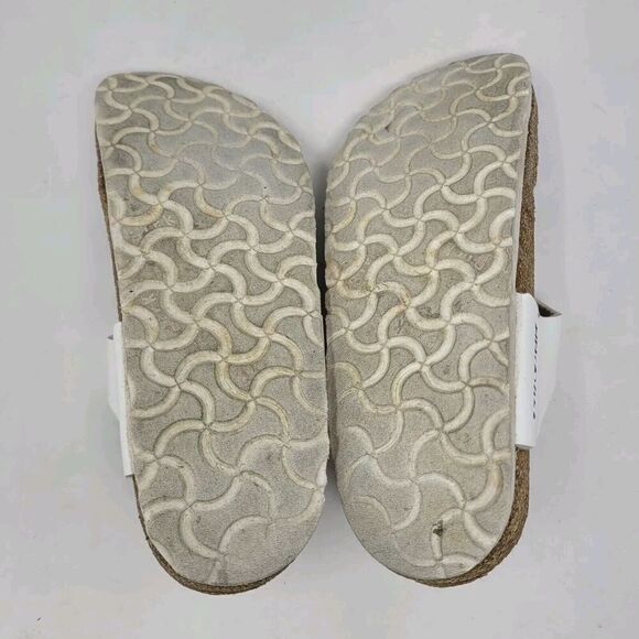 Birkenstock Sandals Womens EU36 US5 Gizeh White Birko-Flor Patent Slides - Picture 7 of 12